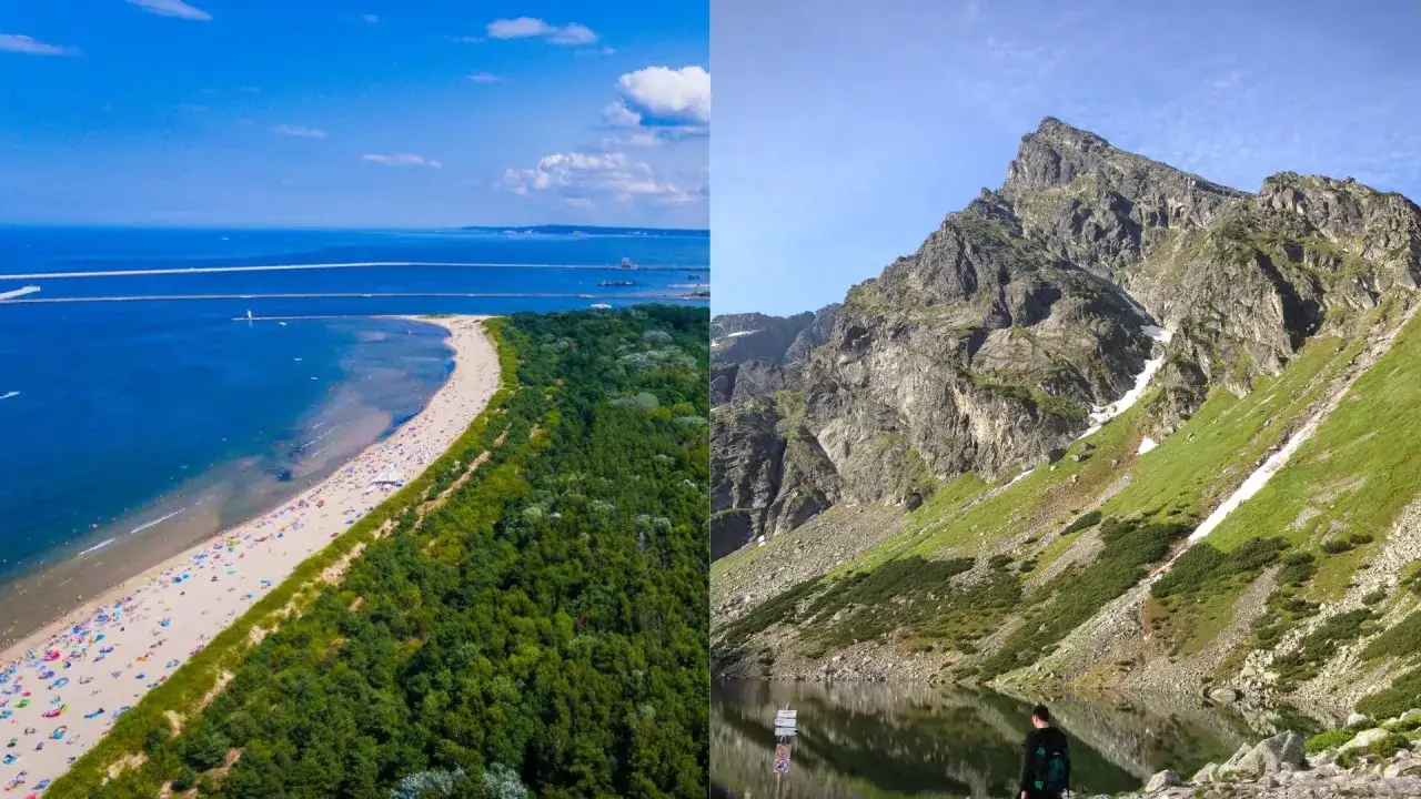 Gdzie jechać na 3 dni w Polsce? Wybierz między piaszczystą plażą nad Bałtykiem a malowniczymi Tatrami.